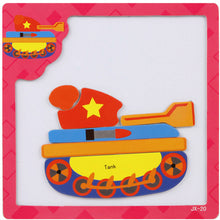 montessori Wooden Toys for Children 3D Magnetic Puzzles Tiger/Bear/Frog Cartoon Animals kids toys Tangram Child christmas Gift
kids