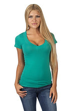 Hollywood Star Fashion Women's Deep V-Neck Short-Sleeve Shirt
women