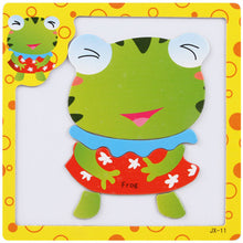montessori Wooden Toys for Children 3D Magnetic Puzzles Tiger/Bear/Frog Cartoon Animals kids toys Tangram Child christmas Gift
kids