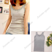 Girl Women's Rhinestone Sequin Lace Tank Top Sling Camisole Cami Vest Slim
women