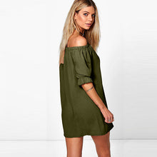 SHIBEVER Women's dress 2017 summer dress fine fashion women's Europe and the United States sexy chiffon dress Vestidos LDD92-Women