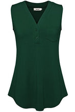 Bepei Womens Sleeveless Shirts Summer Tops Casual Tanks V Neck Office Wear
women