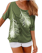 Relipop Women's Fashion Off Shoulder Tops Short Sleeve Blouse Casual T-Shirt
women