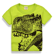 Cartoon Dinosaur T Shirt Boys 2017 Summer Children's Clothing Toddler 100% cotton Tops tee baby Boy Kids bobo bebe T-shirt 2-7Y
kids