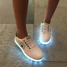 Yeafey USB Krasovki Luminous Sneakers Woman Mens Fashion Illuminated Glowing Sneakers Children Shoes with Light Female Shoes-kids