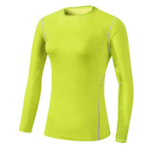 YEL Hot Women Logo Custom Gym Yoga Shirt Fitness Tight Blouses Training Sport Suit Running Sportswear Long sleeve female T-shirt
women