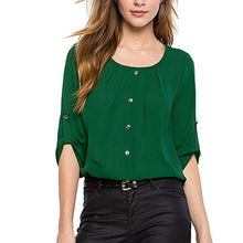 EFINNY Women Summer Chiffon Sleeveless Blouse Tank Shirt Dark Blue
women