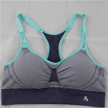 B.BANG Sexy Women Push Up Bra Running Sports Shirts for Yoga Gym Fitness Patchwork Tops For Girls and Woman Adjustable Strap Bra
women
