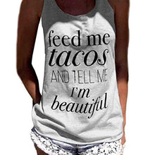 Women Tank Tops, kaifongfu Letter Print Sleeveless Tank Crop Tops Vest
women