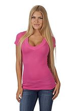 Hollywood Star Fashion Women's Deep V-Neck Short-Sleeve Shirt
women