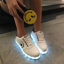 Yeafey USB Krasovki Luminous Sneakers Woman Mens Fashion Illuminated Glowing Sneakers Children Shoes with Light Female Shoes-kids
