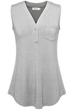 Bepei Womens Sleeveless Shirts Summer Tops Casual Tanks V Neck Office Wear
women
