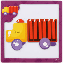 montessori Wooden Toys for Children 3D Magnetic Puzzles Tiger/Bear/Frog Cartoon Animals kids toys Tangram Child christmas Gift
kids