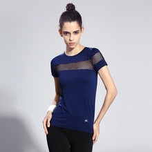 Summer Style Fitness Women Sports T-shirt Running Short Sleeve Quick Dry Breathable Gym Sexy Hollow Nylon Sportswear Tops
women
