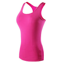 YEL Hot Sexy Fitness Tight Sport Yoga Shirt Quick Dry Sleeveless Sportswear Blouses Running Vest Workout Crop Top Female T-shirt
women