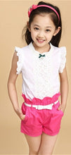 Baby Girls Clothes New Summer Fashion Girl Lace Shirt + Shorts Suit Is Suitable For Kids Child Clothing 5 To 13 Years Old-kids