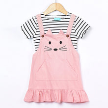 Bear Leader Girls Sets 2017 New Children Clothing Strap Dress Sets Kids Clothes Pullover Striped Shirt+Dress 2Pcs Suit Outwears
kids