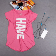 Women Yoga Shirts Sports Fitness Short Sleeve T Shirt Ladies Running Loose Women's Quick Dry tights Tees Tops Clothing
women