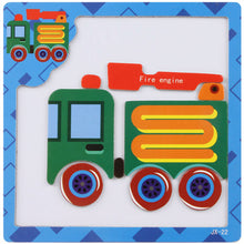 montessori Wooden Toys for Children 3D Magnetic Puzzles Tiger/Bear/Frog Cartoon Animals kids toys Tangram Child christmas Gift
kids