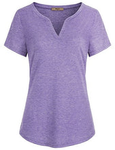 Miusey Womens Short Sleeve V Neck Casual Tunic Shirt
WOMEN