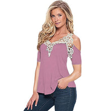 HANYI Elegant Shirt Lady Girls Summer Beach Fashion Sexy Print Lace Blouse Tops
women