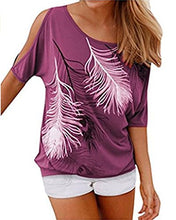 Relipop Women's Fashion Off Shoulder Tops Short Sleeve Blouse Casual T-Shirt
women