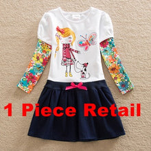 2-8Y Retail Dresses For Girls Pink Gray Cartoon Kids Dress For Baby Summer Girl Clothes Princess Party Dresses LH5460 H5460 Mix
kids