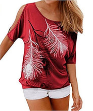 Relipop Women's Fashion Off Shoulder Tops Short Sleeve Blouse Casual T-Shirt
women