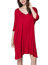 Nightshirts for Women Plus Szie Scoop Neck Sleep Tee Nightshirt
women