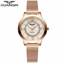 montre femme GUANQIN 2017 Women Dress Watches Women's Fashion Top Brand Stainless Steel Bracelet Quartz Watch relogio feminino-Women