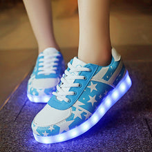 Yeafey USB Krasovki Luminous Sneakers Woman Mens Fashion Illuminated Glowing Sneakers Children Shoes with Light Female Shoes-kids