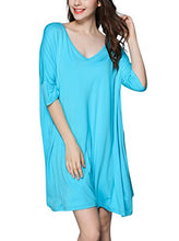 Nightshirts for Women Plus Szie Scoop Neck Sleep Tee Nightshirt
women