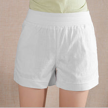 2016 Women Shorts Solid Short Femme Pocket Linen Summer Shorts Casual Loose  High Waist Shorts Plus Size S-4XL A315
women