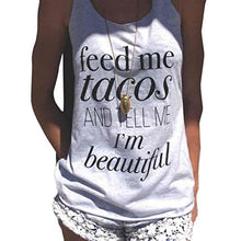 Women Tank Tops, kaifongfu Letter Print Sleeveless Tank Crop Tops Vest
women