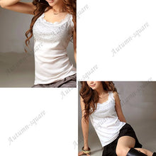 Girl Women's Rhinestone Sequin Lace Tank Top Sling Camisole Cami Vest Slim
women