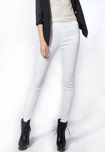 New Fashion 2017 Spring and Summer Plus Size Women's Clothing 3XL White Pencil Pants Ladies Cotton High Waist Elastic Trousers
women