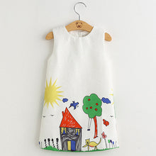 2017 Brand New Girl Princess Dress Girls Dresses Kids Clothes Graffiti Print Design Kids Dresses for Girls 3-8Y Clothes
kids
