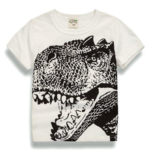 Cartoon Dinosaur T Shirt Boys 2017 Summer Children's Clothing Toddler 100% cotton Tops tee baby Boy Kids bobo bebe T-shirt 2-7Y
kids