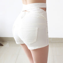 Hollow Out Black Skinny High Waist Shorts 2017 Summer New Women White Slim Sexy Denim Shorts Plus Size Short Jeans feminino
women