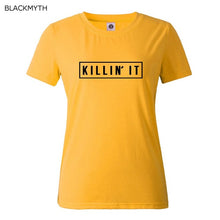 Killin It Fashion Cotton Women T shirt  T-shirt Tops Harajuku Tee White Black Short Sleeve tshirts Casual Night Club Clothing
women