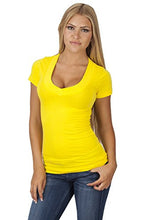 Hollywood Star Fashion Women's Deep V-Neck Short-Sleeve Shirt
women