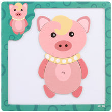 montessori Wooden Toys for Children 3D Magnetic Puzzles Tiger/Bear/Frog Cartoon Animals kids toys Tangram Child christmas Gift
kids