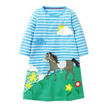Girls Dresses Long Sleeve 2017 Spring Brand Kids Dress for Girls Clothes Robe Enfant Animal Appliques Princess Costumes Children
kids