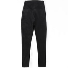2016 spring suede leather women pants high waist large elastic slim retro leather suede pants for women
women