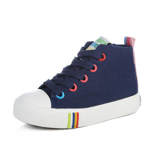 Kids Shoes For Girl Children canvas shoes boys Candy color laces 2017 Spring Autumn white sneakers children single shoes girls-kids