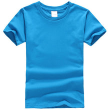 2017 popular short-sleeved boy T-shirt 100% cotton children T-shirt 13 colors wild solid color Summer boys and girls Clothes
kids