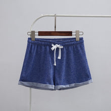 Tangada Fashion 2017 Summer Women Shorts Elastic Waist Tunic Drawstring Elegant Beach Pocket Cuffs Casual Brand Shorts Female
women