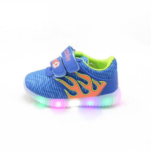 new boys children luminous shoes sneakers with Lighted Led casual girls glowing sneakers kids shoes-kids