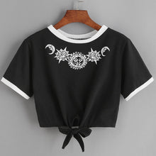 2017 Fashion Summer Kawaii Embroidery Rose Print Aliens T Shirts Women Short Sleeve Tops Tees Casual Female Pink T-shirt Ukraine
women