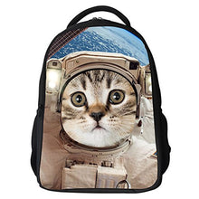LQRUP Kids Cute Cat and Lion Face Printing Childrens School Backpacks